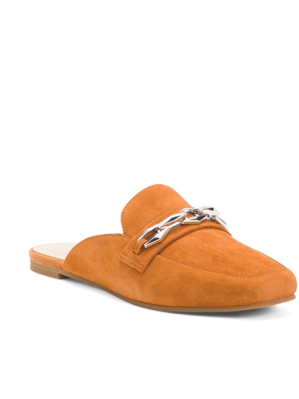 Pelle Moda cognac suede haeli flats NWT
